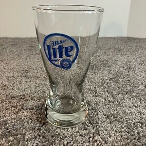 Miller Lite Clear Glass Pint